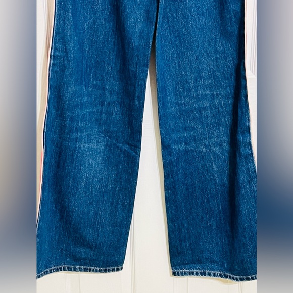 ALICE + OLIVIA WEEZY SIDE STRIPE JEAN. NWT. RETAIL 395 - Picture 12 of 14